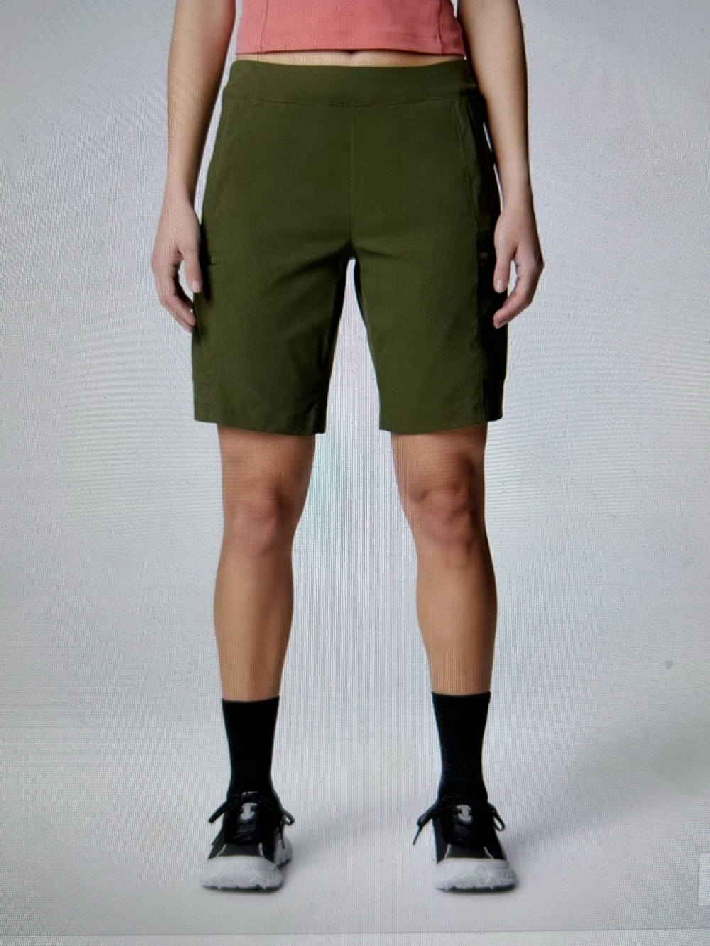 Mountain Hardwear Olive Green Women's Bermuda Shorts